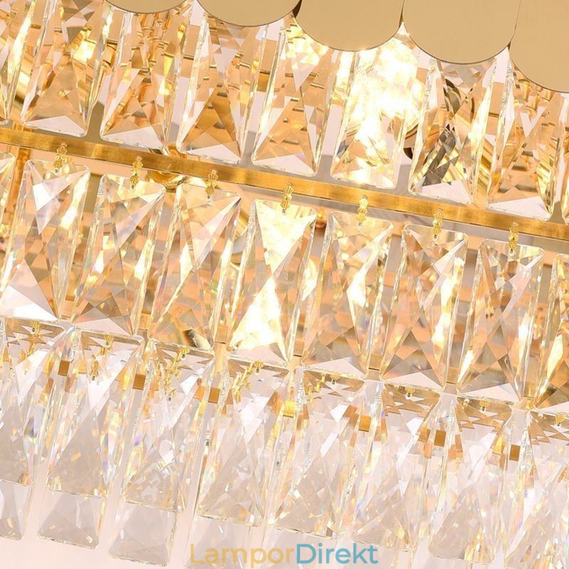 Crystal Pendel Light Lyx Oval Taklampa