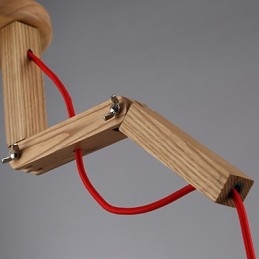 Ljuskrona Mini Style Modern Contemporary Wood Bambu