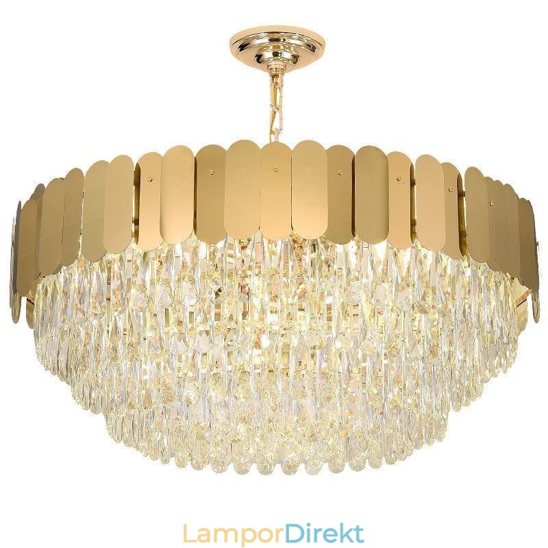 Modern Taklampa Crystal Rund Hängande Taklampa