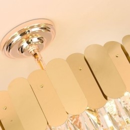 Modern Taklampa Crystal Rund Hängande Taklampa