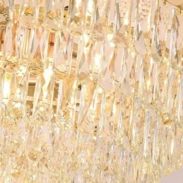 Modern Taklampa Crystal Rund Hängande Taklampa
