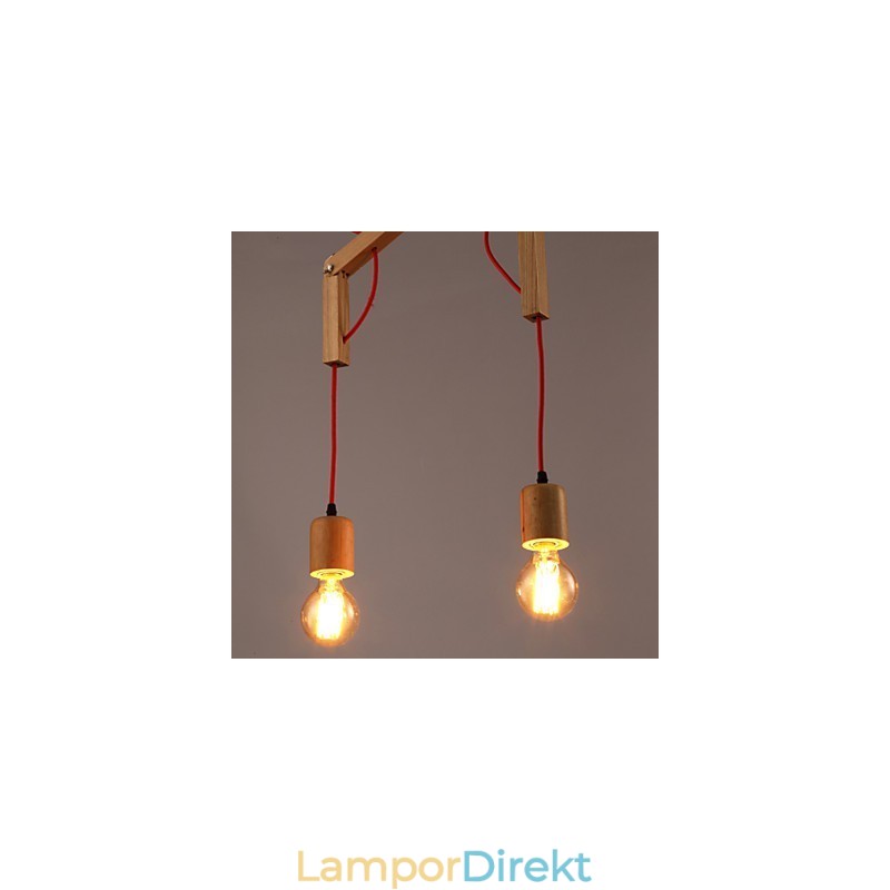 Ljuskrona Mini Style Modern Contemporary Wood Bambu