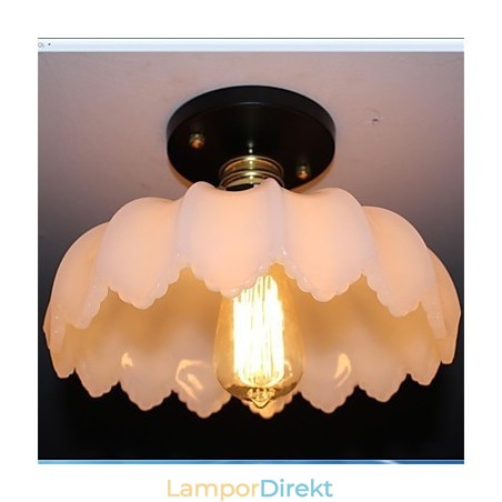 Imitation Jade Glass Retro 1 Head Lotus Taklampa Imitation Jade Glass Retro 1 Head Lotus Taklampa