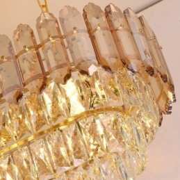 Modern Kristall Taklampa Lyxig Oval Taklampa