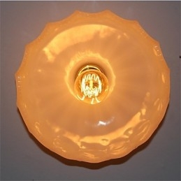 Imitation Jade Glass Retro 1 Head Lotus Taklampa