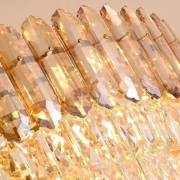 Modernt Guldkristall Hängande Ljus