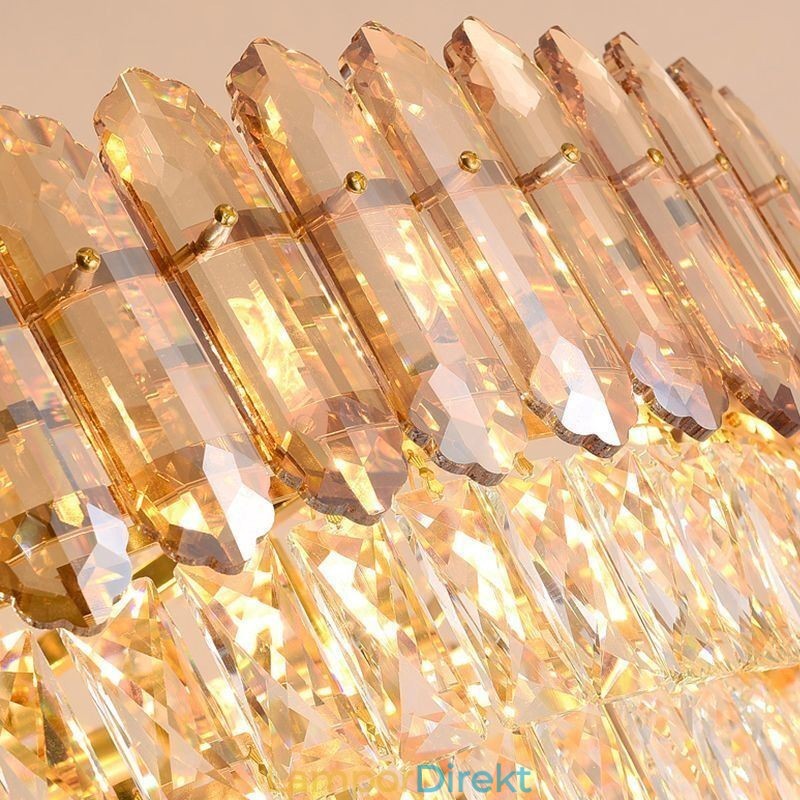 Modernt Guldkristall Hängande Ljus