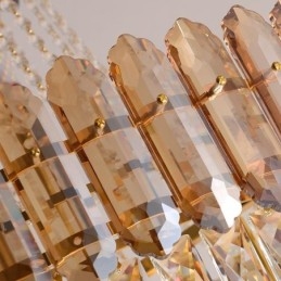 Modernt Guldkristall Hängande Ljus