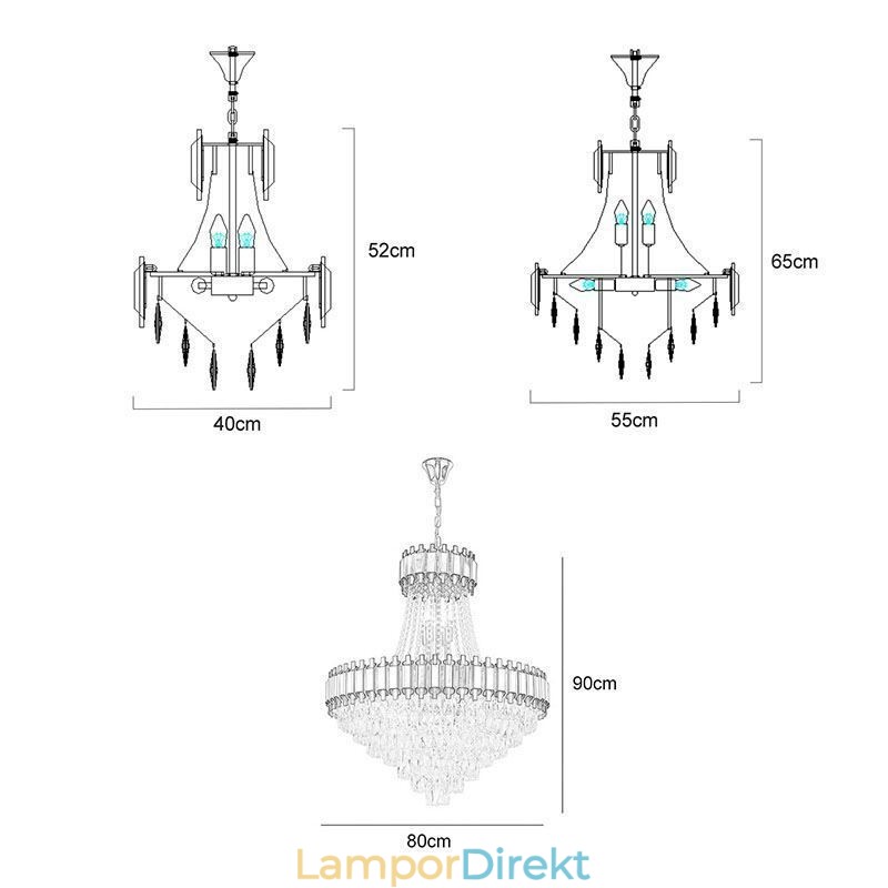 Modern Kristall Taklampa Taklampa