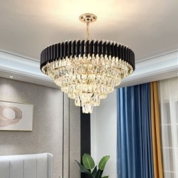 Lyxig Kristall Taklampa Taklampa 6 9 12 Lampor