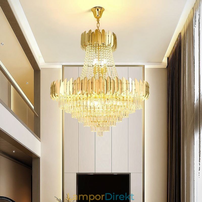 Klassisk K9 Crystal Pendellampa Taklampa
