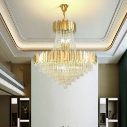 Klassisk K9 Crystal Pendellampa Taklampa