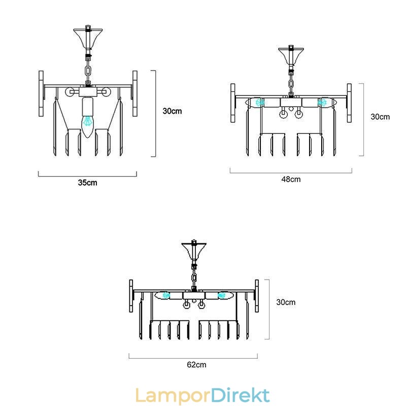 Underbar Taklampa K9 Crystal Taklampa