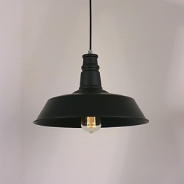 Svart Modern Taklampa I Cirkel Utvald Lampskärm