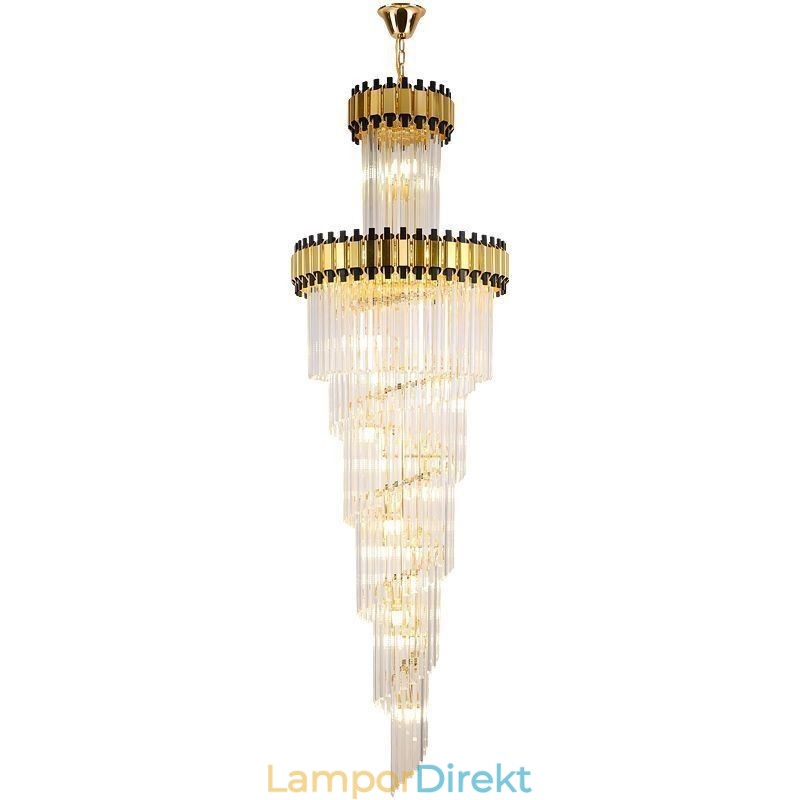 Crystal Pendel Light Modern Spectacular K9 Taklampa