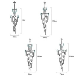 Crystal Pendel Light Modern Spectacular K9 Taklampa