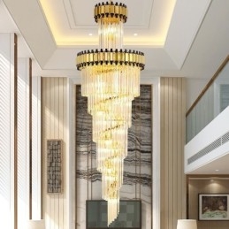 Crystal Pendel Light Modern Spectacular K9 Taklampa