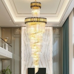 Crystal Pendel Light Modern Spectacular K9 Taklampa