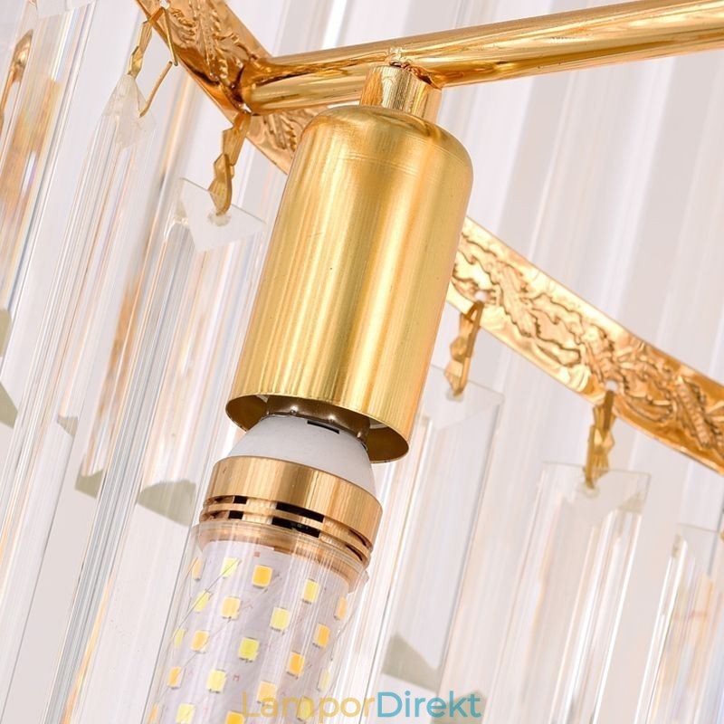 Crystal Pendel Light Modern Spectacular K9 Taklampa