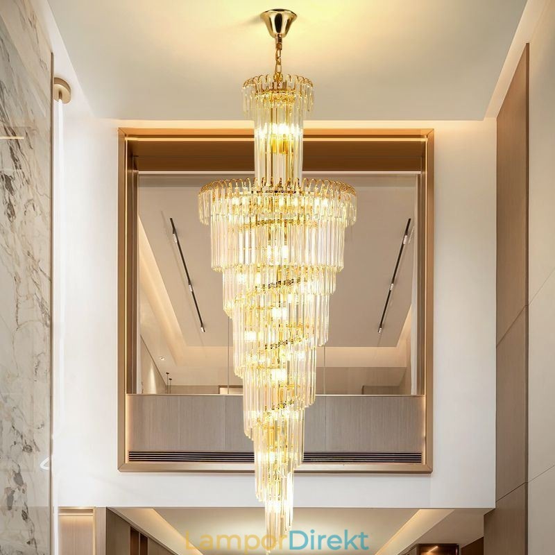 Modern Taklampa I Kristall