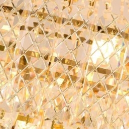 Modern Elegant Crystal Pendel Light Konisk Taklampa