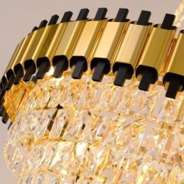 Lyxig Guld Taklampa Crystal Taklampa
