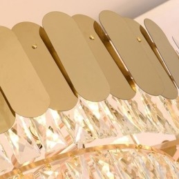 Modern Elegant Crystal Pendel Light Konisk Taklampa