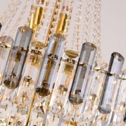 Modern Elegant Crystal Pendel Light Konisk Hänglampa