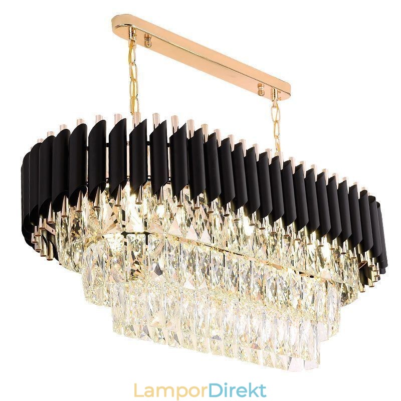 Kristall Taklampa Oval Taklampa