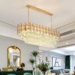 Modern Kristall Taklampa Oval Taklampa