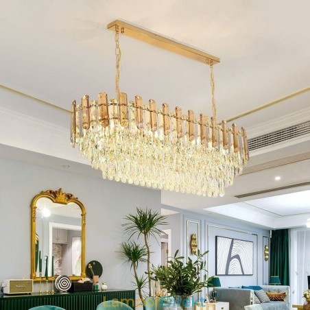Modern Kristall Taklampa Oval Taklampa Modern Kristall Taklampa Oval Taklampa