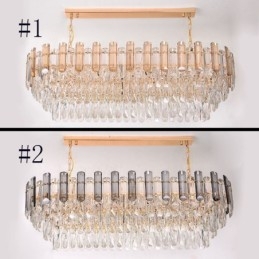 Modern Kristall Taklampa Oval Taklampa