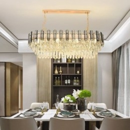 Modern Kristall Taklampa Oval Taklampa