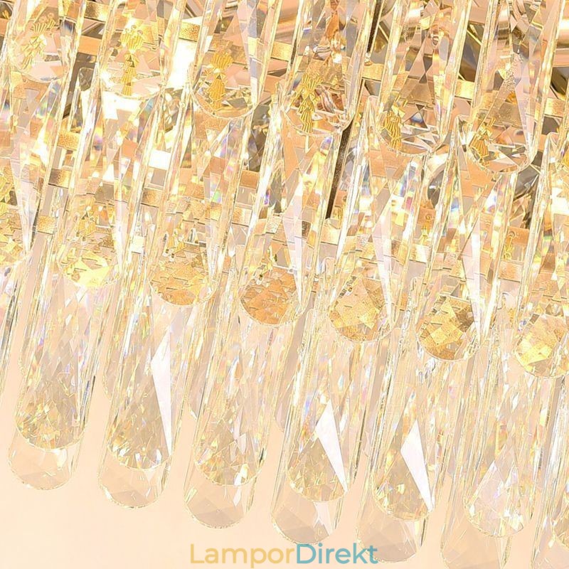 Modern Kristall Taklampa Oval Taklampa