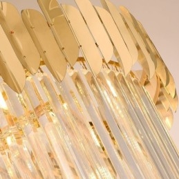 Europeisk Taklampa Crystal Hängande Ljus Trappa Foajé