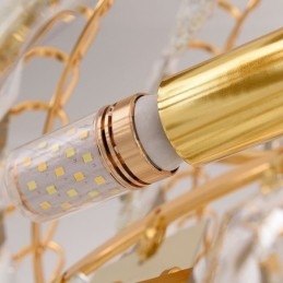 Europeisk Taklampa Crystal Hängande Ljus Trappa Foajé