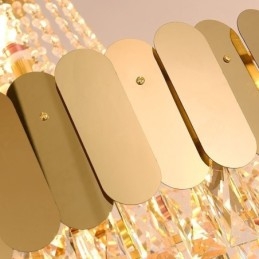 Modern Kristallguld K9 Hängande Taklampa