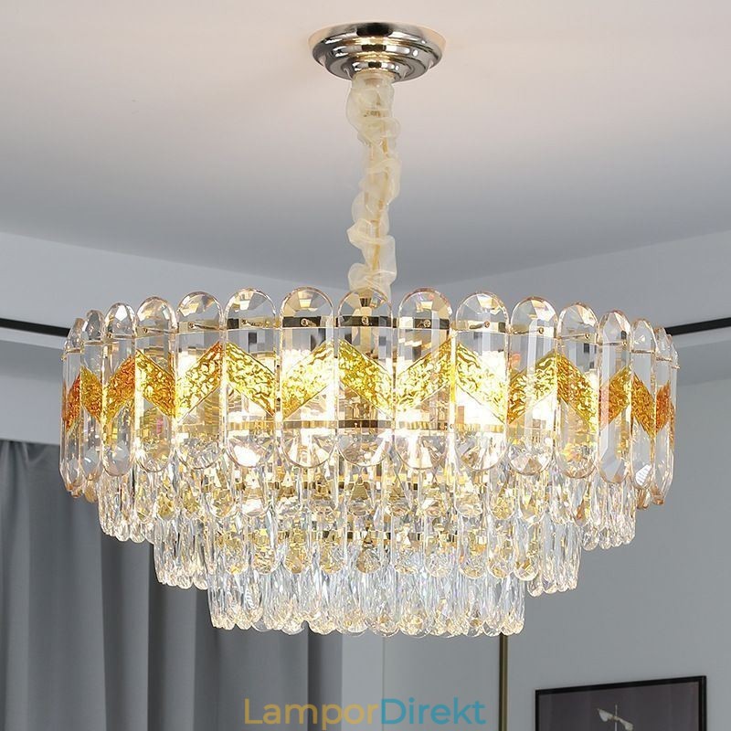 Lyx Taklampa Kristall Takbelysningsarmatur 9 12 16 Lampor