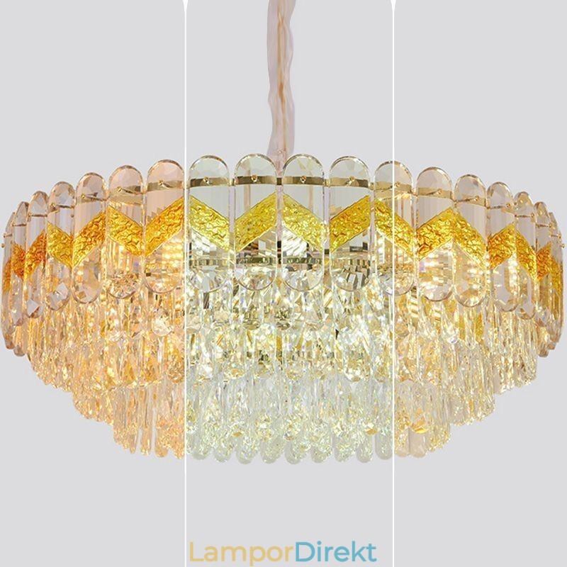 Lyx Taklampa Kristall Takbelysningsarmatur 9 12 16 Lampor