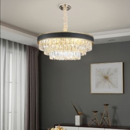 Modern Pendellampa Kristall Taklampa 9 12 16 Lampor