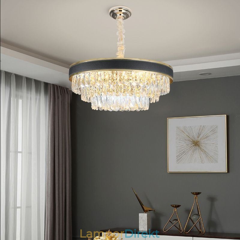 Modern Pendellampa Kristall Taklampa 9 12 16 Lampor