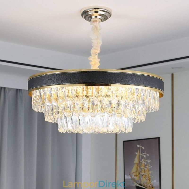 Modern Pendellampa Kristall Taklampa 9 12 16 Lampor