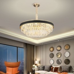 Modern Pendellampa Kristall Taklampa 9 12 16 Lampor