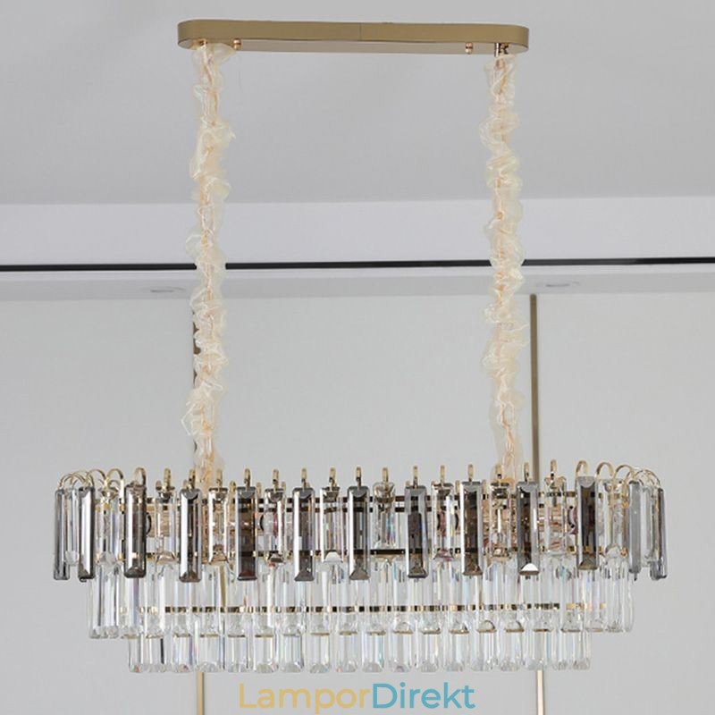 Rektangel Taklampa Crystal Taklampa