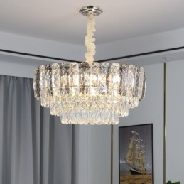 Europeisk Taklampa Crystal Rund Taklampa