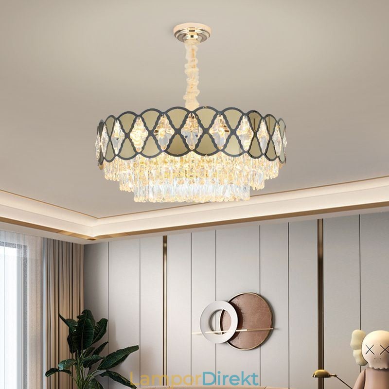 Crystal Pendel Light Modern Lacy Taklampa