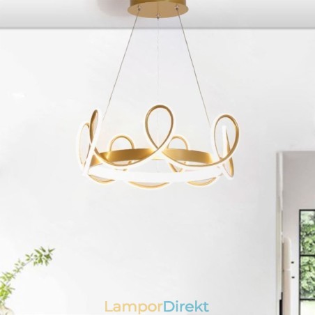 Modern Hänglampa Krona Taklampa Aluminium 1 Ljus