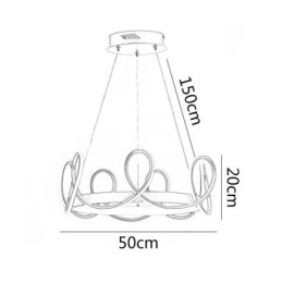 Modern Hänglampa Krona Taklampa Aluminium 1 Ljus