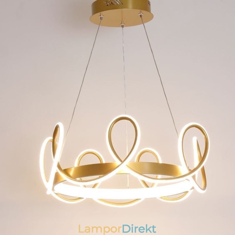 Modern Hänglampa Krona Taklampa Aluminium 1 Ljus