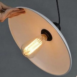 Contracted White Droplight Rustic Lodge Traditionell Klassisk Taklampa